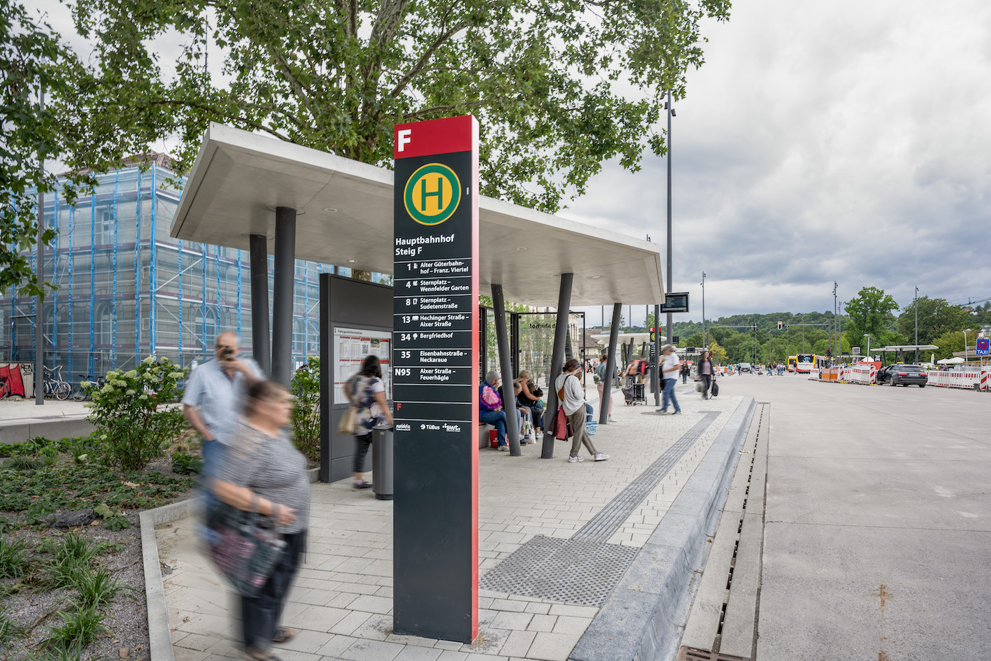 Bushaltestelle Tübingen ZOB