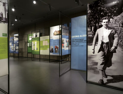 Bannerausstellung Georg Elser Gedenkstätte Deutscher Widerstand